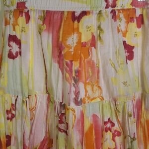 Old Navy Vibrant Floral A-Line Skirt Size XS